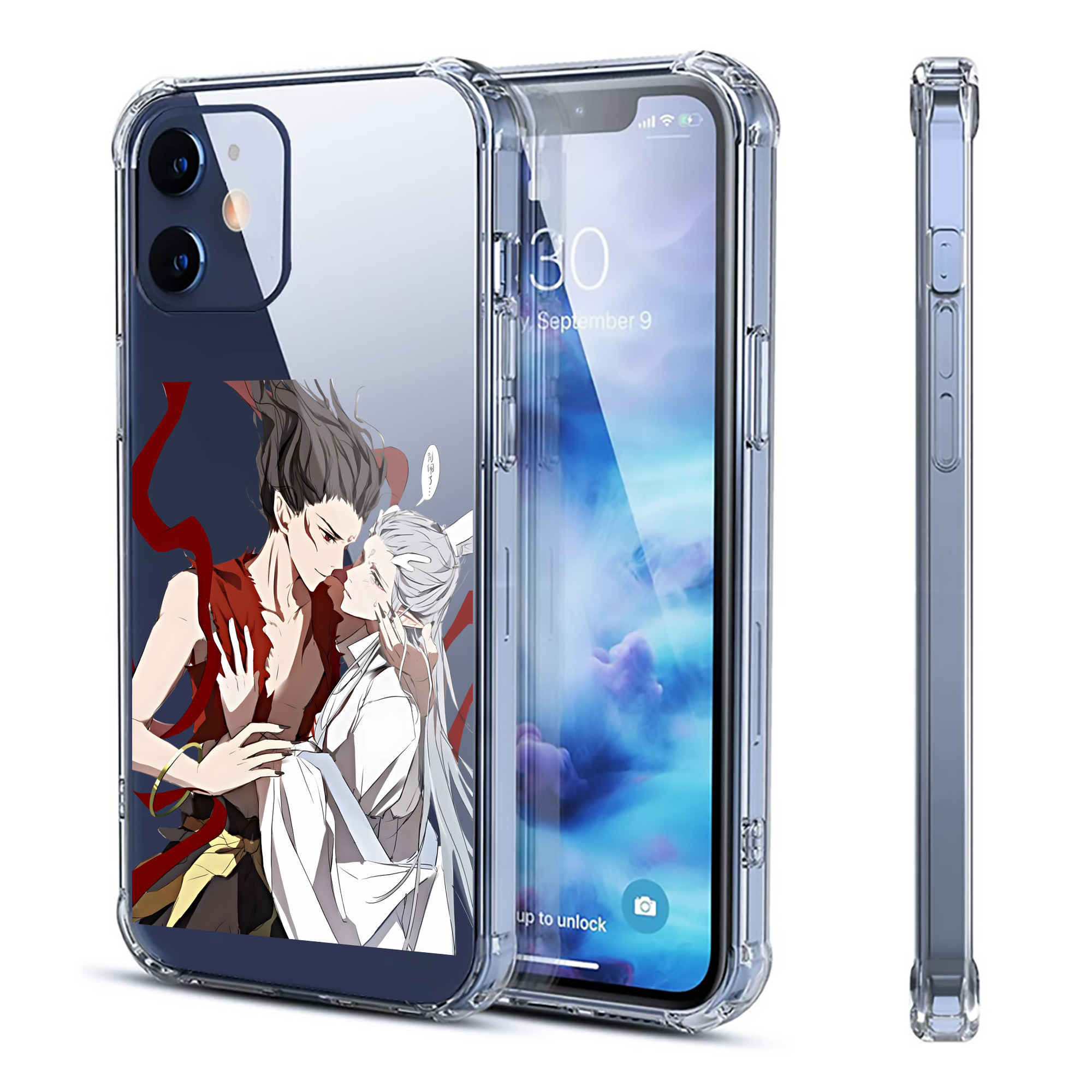 （画像用） Ne Zha 2 ナタ 魔童の大暴れ 【iPhone 12シリーズ対応】透明スマホケース（クリアソフトケース）